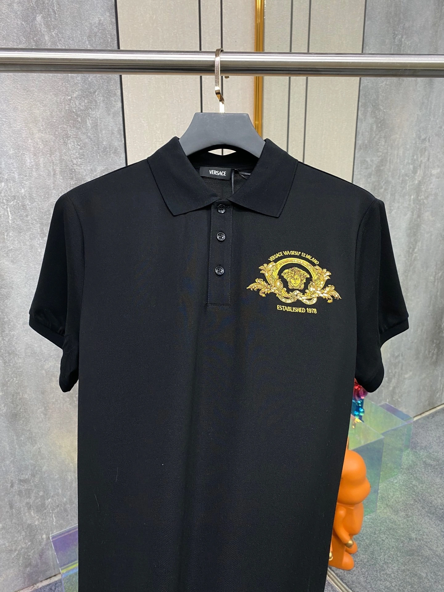 wg.luxury- V5rs135 embroiderymedusa POLO 2Colour item:E-F355B1658-2
